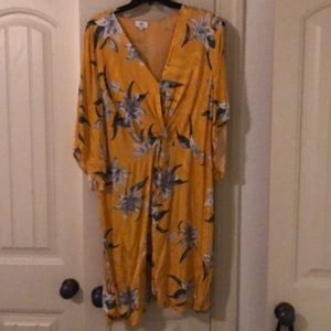 Yellow floral dress